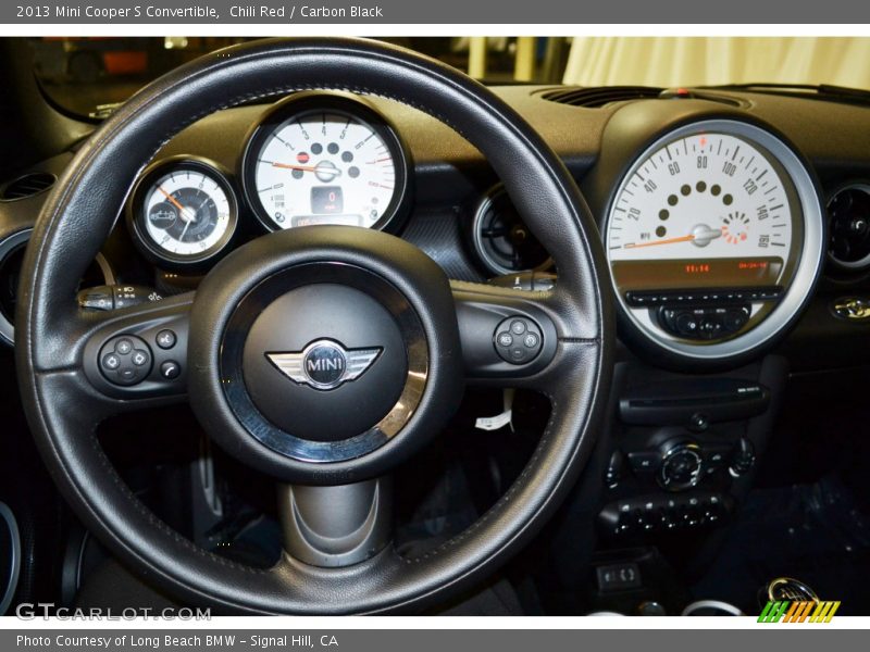 Chili Red / Carbon Black 2013 Mini Cooper S Convertible