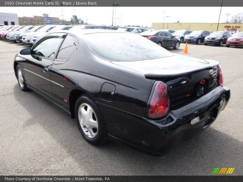 Black / Ebony Black 2003 Chevrolet Monte Carlo SS