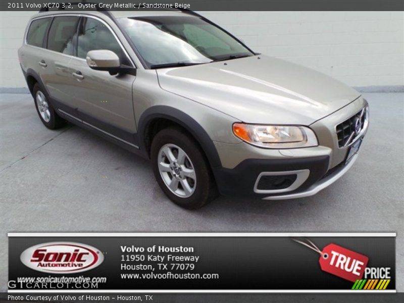 Oyster Grey Metallic / Sandstone Beige 2011 Volvo XC70 3.2