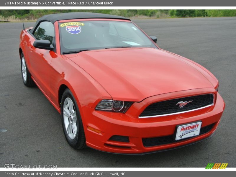 Race Red / Charcoal Black 2014 Ford Mustang V6 Convertible