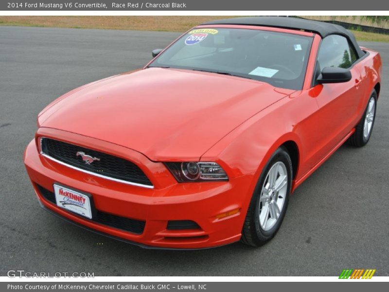 Race Red / Charcoal Black 2014 Ford Mustang V6 Convertible