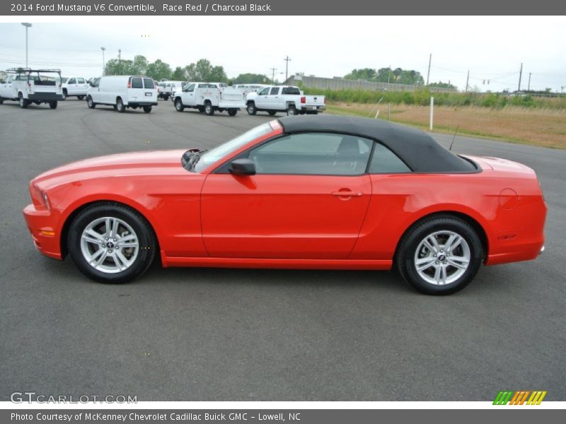 Race Red / Charcoal Black 2014 Ford Mustang V6 Convertible