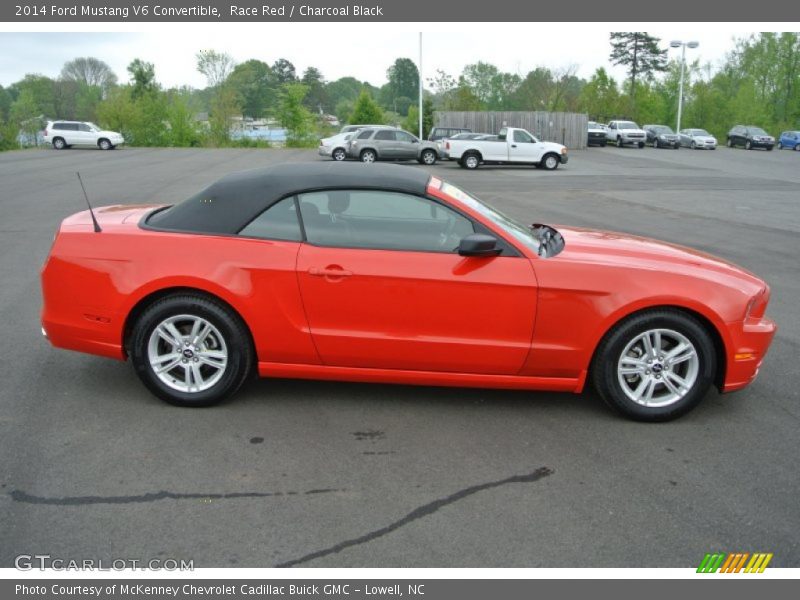 Race Red / Charcoal Black 2014 Ford Mustang V6 Convertible