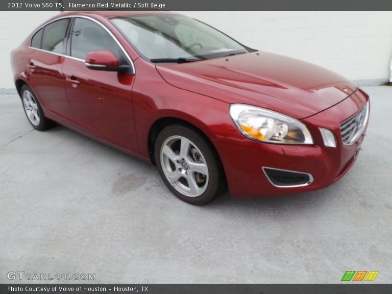 Flamenco Red Metallic / Soft Beige 2012 Volvo S60 T5