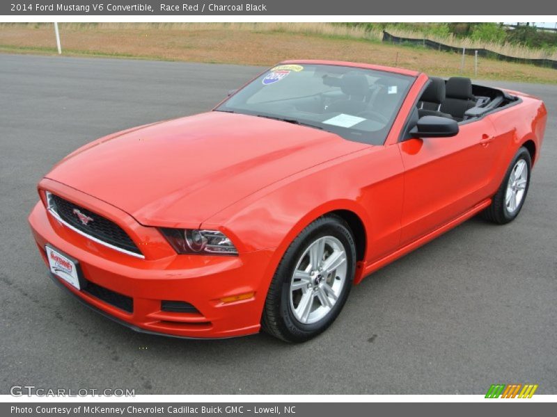 Race Red / Charcoal Black 2014 Ford Mustang V6 Convertible