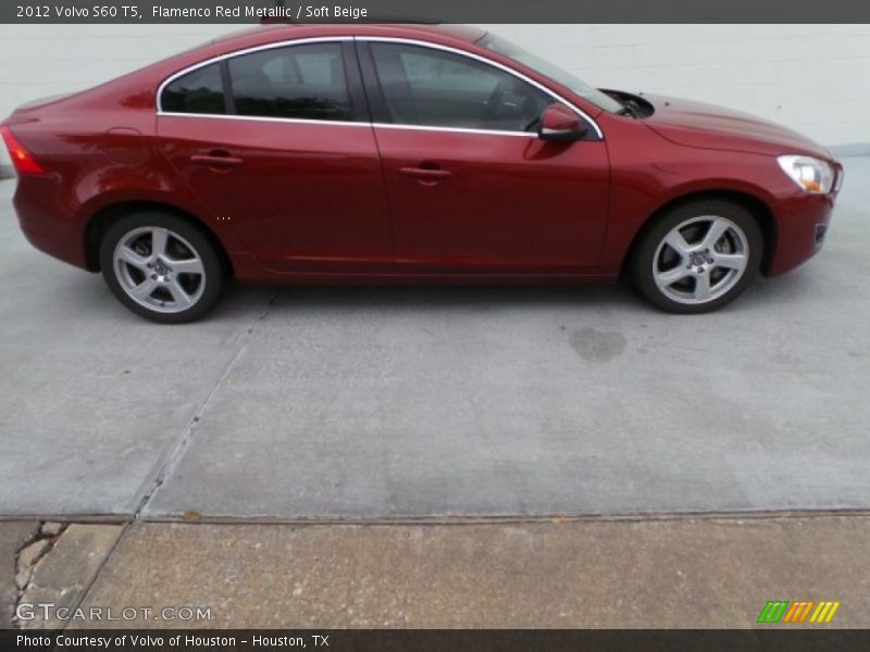 Flamenco Red Metallic / Soft Beige 2012 Volvo S60 T5