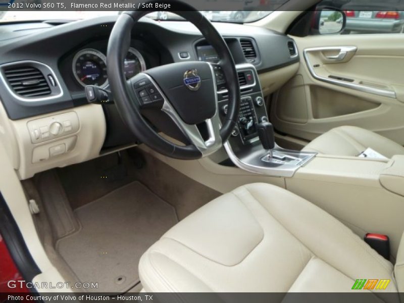 Flamenco Red Metallic / Soft Beige 2012 Volvo S60 T5