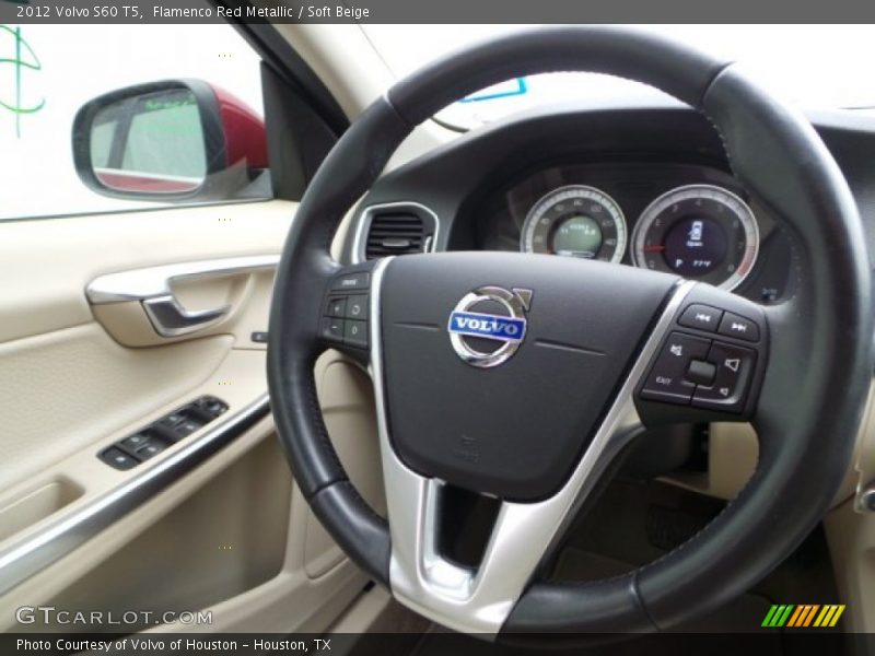 Flamenco Red Metallic / Soft Beige 2012 Volvo S60 T5