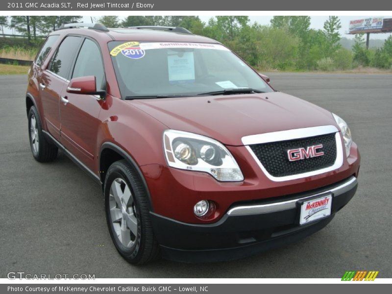 Red Jewel Tintcoat / Ebony 2011 GMC Acadia SLT