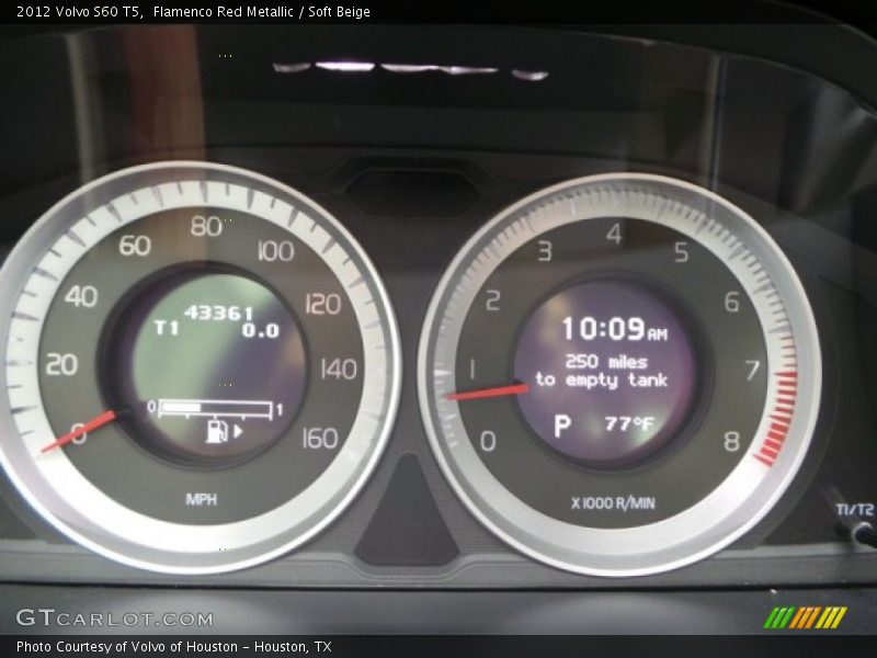 Flamenco Red Metallic / Soft Beige 2012 Volvo S60 T5