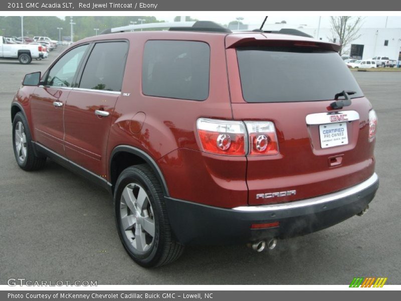 Red Jewel Tintcoat / Ebony 2011 GMC Acadia SLT