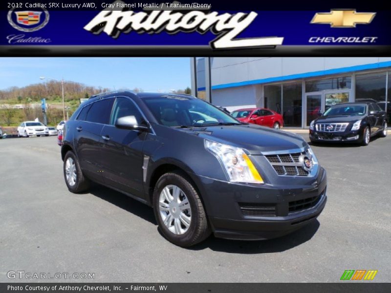 Gray Flannel Metallic / Titanium/Ebony 2012 Cadillac SRX Luxury AWD
