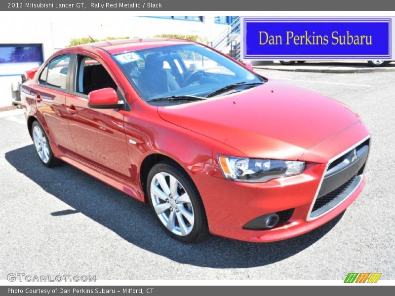 Rally Red Metallic / Black 2012 Mitsubishi Lancer GT