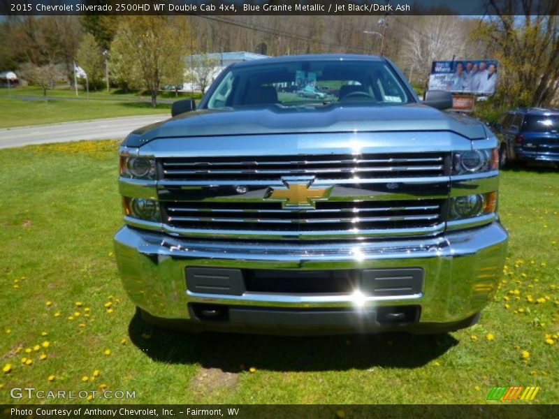 Blue Granite Metallic / Jet Black/Dark Ash 2015 Chevrolet Silverado 2500HD WT Double Cab 4x4