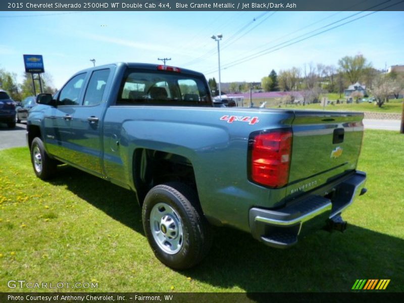 Blue Granite Metallic / Jet Black/Dark Ash 2015 Chevrolet Silverado 2500HD WT Double Cab 4x4