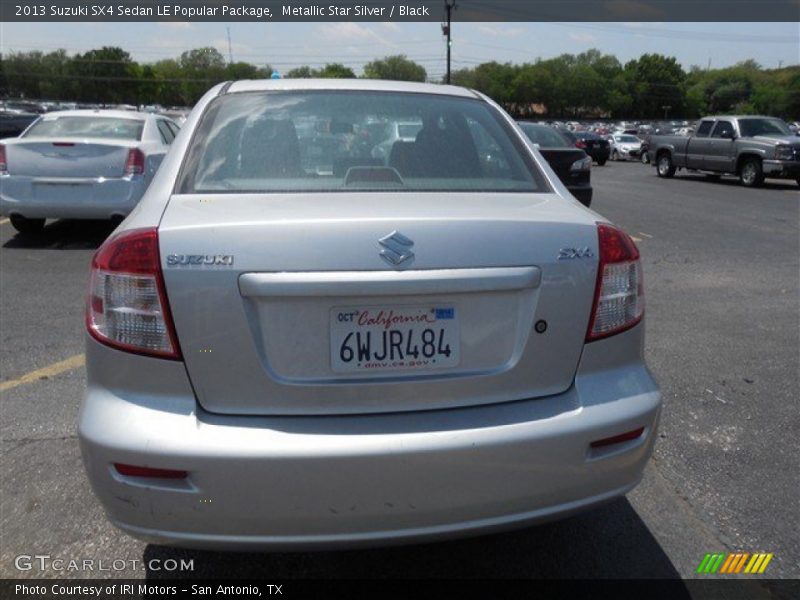 Metallic Star Silver / Black 2013 Suzuki SX4 Sedan LE Popular Package