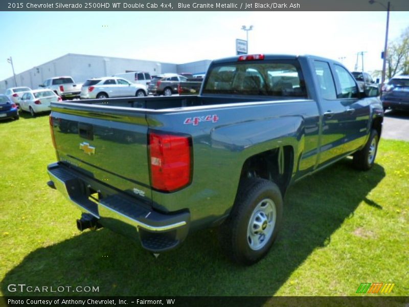 Blue Granite Metallic / Jet Black/Dark Ash 2015 Chevrolet Silverado 2500HD WT Double Cab 4x4
