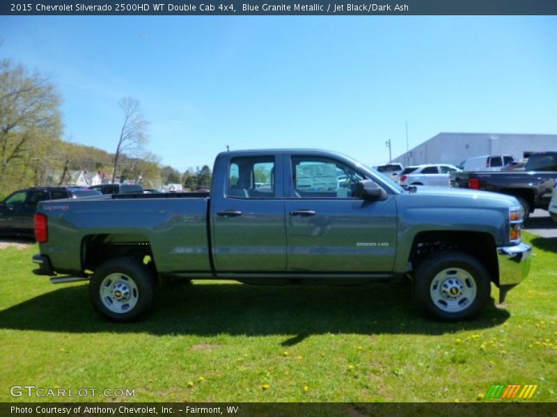 Blue Granite Metallic / Jet Black/Dark Ash 2015 Chevrolet Silverado 2500HD WT Double Cab 4x4
