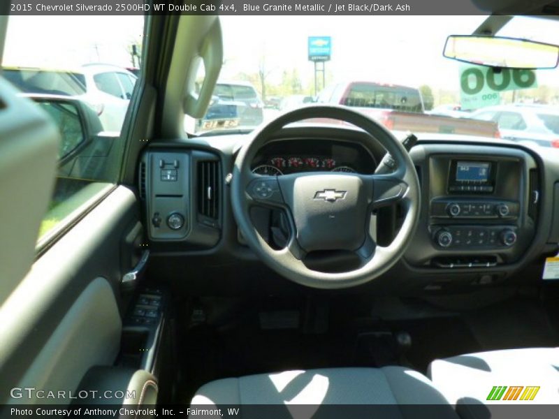 Blue Granite Metallic / Jet Black/Dark Ash 2015 Chevrolet Silverado 2500HD WT Double Cab 4x4