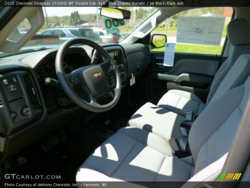 Blue Granite Metallic / Jet Black/Dark Ash 2015 Chevrolet Silverado 2500HD WT Double Cab 4x4