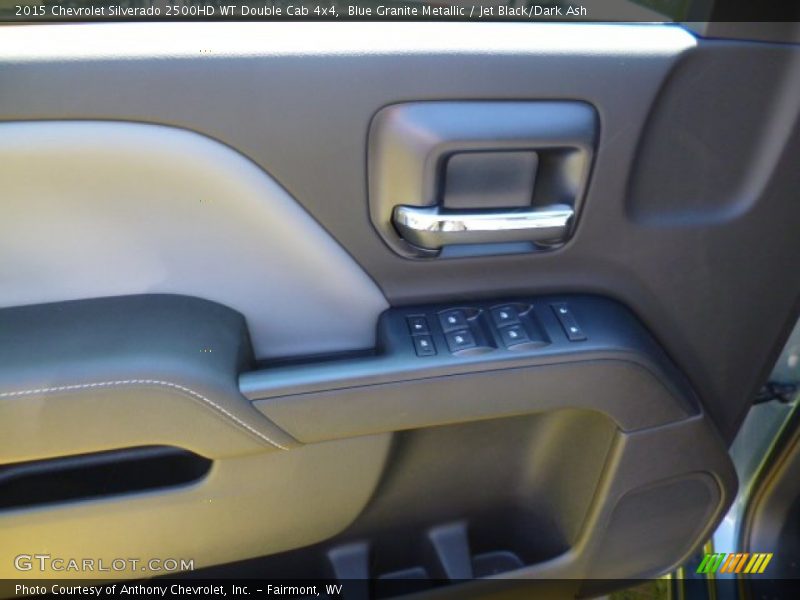 Blue Granite Metallic / Jet Black/Dark Ash 2015 Chevrolet Silverado 2500HD WT Double Cab 4x4