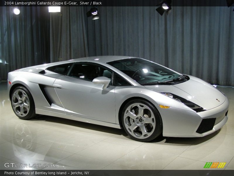 Silver / Black 2004 Lamborghini Gallardo Coupe E-Gear