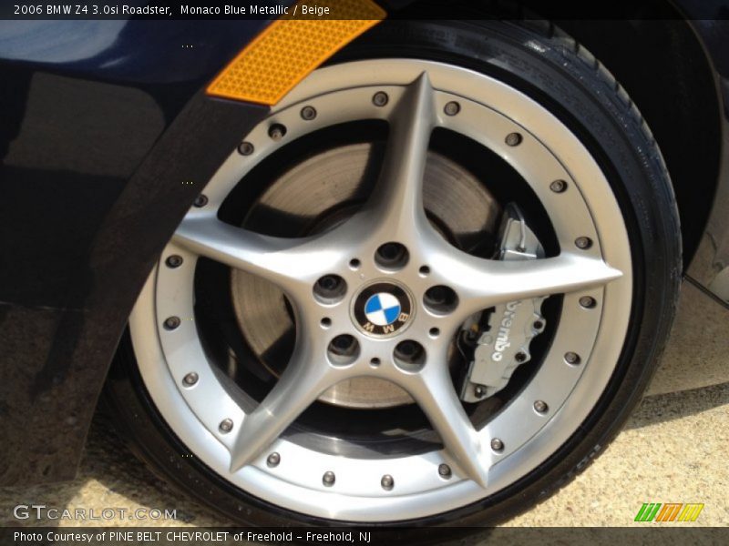 Monaco Blue Metallic / Beige 2006 BMW Z4 3.0si Roadster