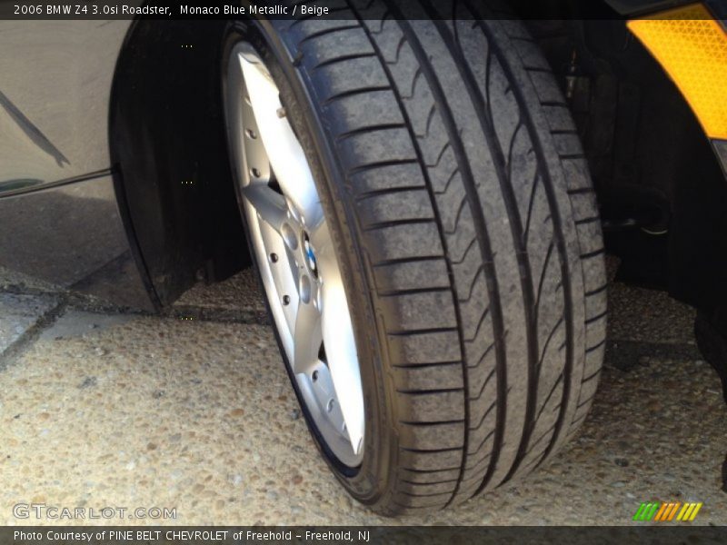 Monaco Blue Metallic / Beige 2006 BMW Z4 3.0si Roadster