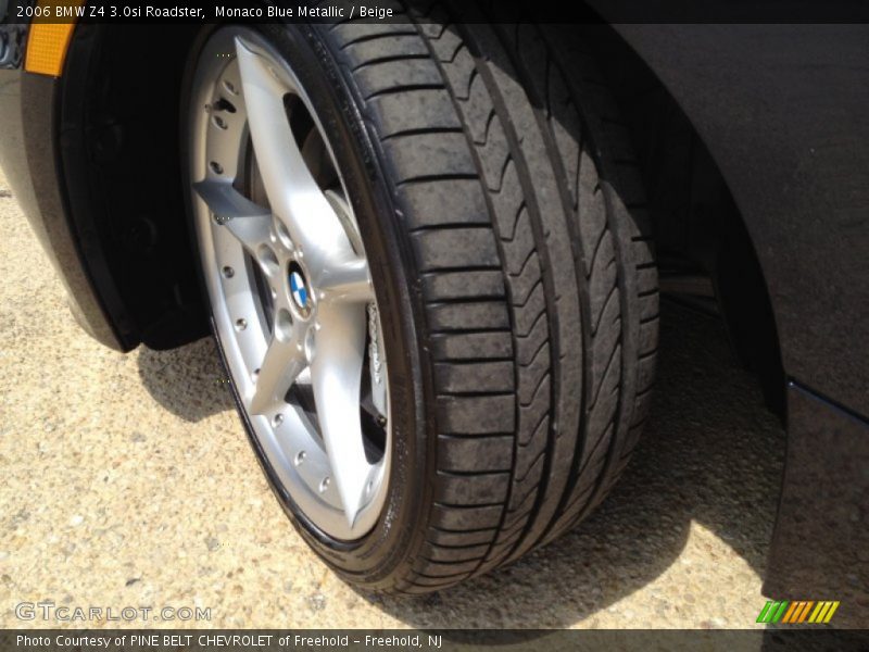 Monaco Blue Metallic / Beige 2006 BMW Z4 3.0si Roadster