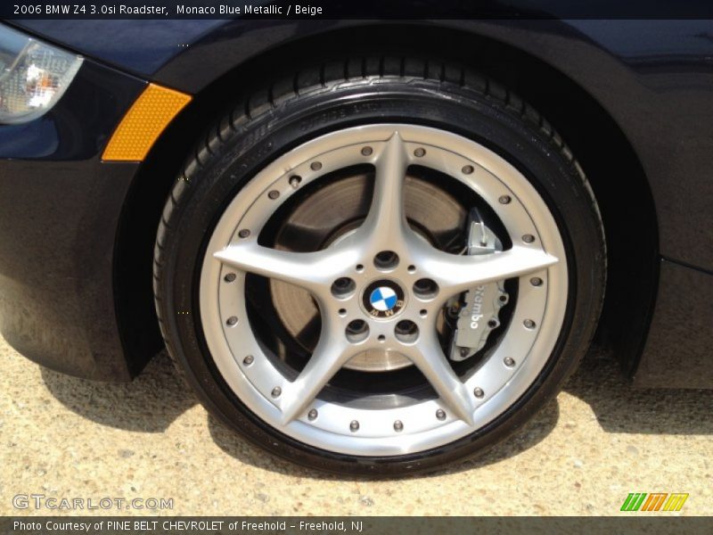Monaco Blue Metallic / Beige 2006 BMW Z4 3.0si Roadster