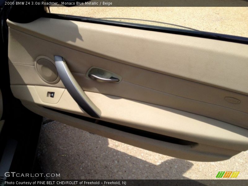 Monaco Blue Metallic / Beige 2006 BMW Z4 3.0si Roadster