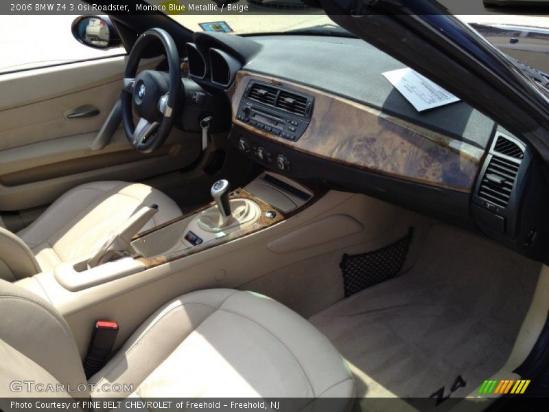 Monaco Blue Metallic / Beige 2006 BMW Z4 3.0si Roadster