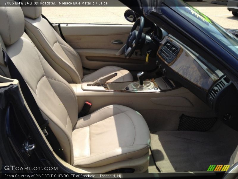 Monaco Blue Metallic / Beige 2006 BMW Z4 3.0si Roadster