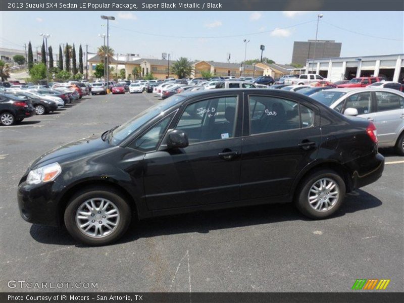 Super Black Metallic / Black 2013 Suzuki SX4 Sedan LE Popular Package