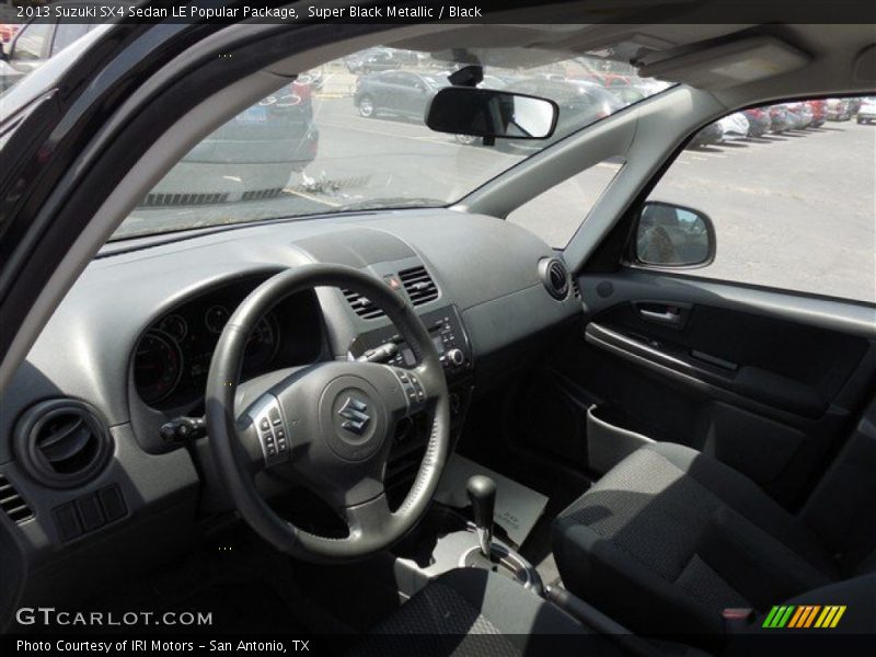 Super Black Metallic / Black 2013 Suzuki SX4 Sedan LE Popular Package