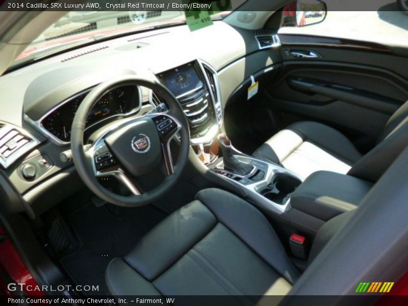 Crystal Red Tintcoat / Ebony/Ebony 2014 Cadillac SRX Luxury AWD