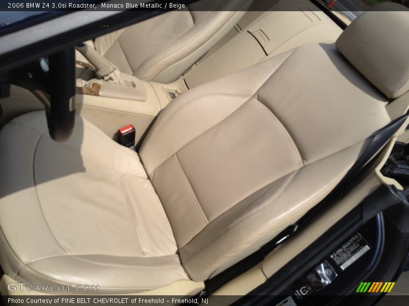 Monaco Blue Metallic / Beige 2006 BMW Z4 3.0si Roadster