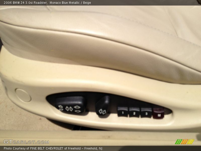 Monaco Blue Metallic / Beige 2006 BMW Z4 3.0si Roadster