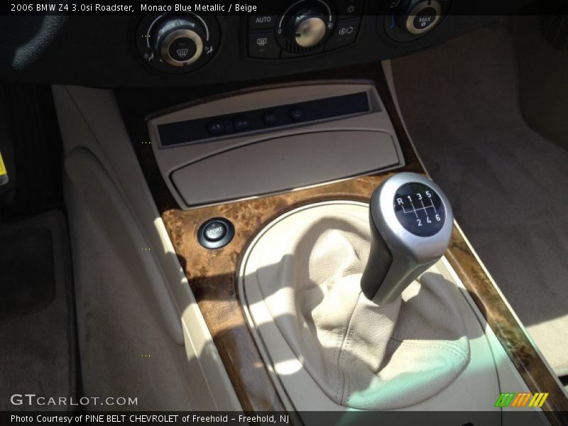 Monaco Blue Metallic / Beige 2006 BMW Z4 3.0si Roadster