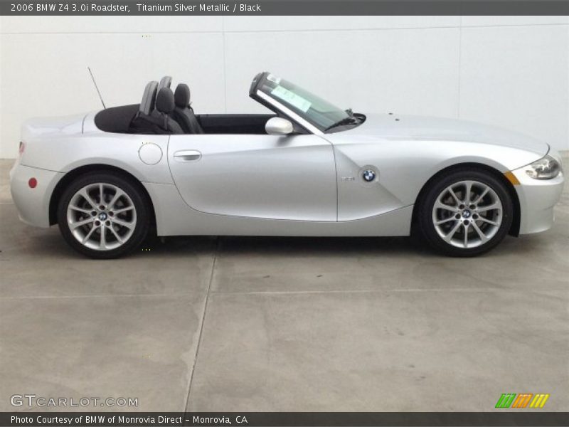 Titanium Silver Metallic / Black 2006 BMW Z4 3.0i Roadster