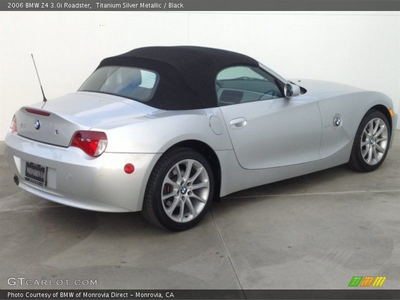 Titanium Silver Metallic / Black 2006 BMW Z4 3.0i Roadster