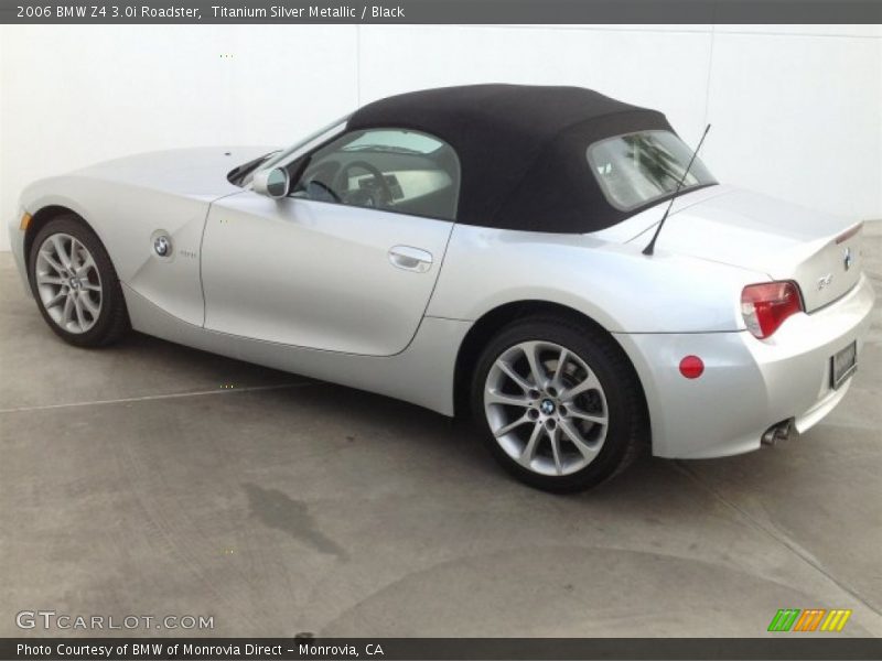 Titanium Silver Metallic / Black 2006 BMW Z4 3.0i Roadster