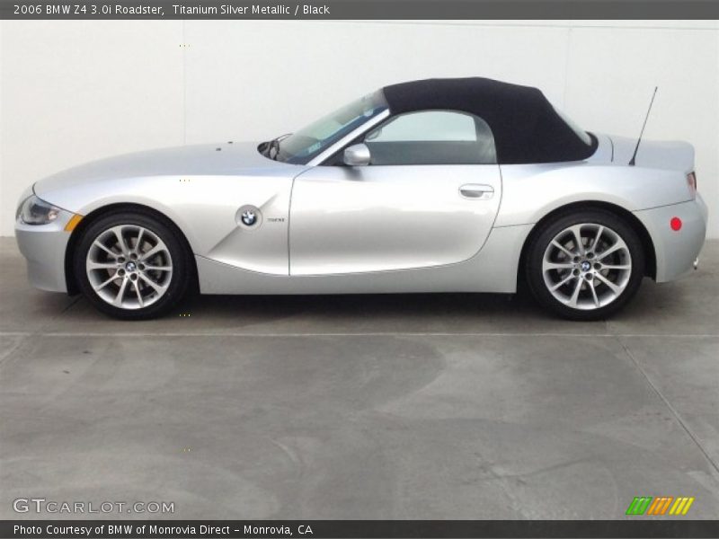 Titanium Silver Metallic / Black 2006 BMW Z4 3.0i Roadster