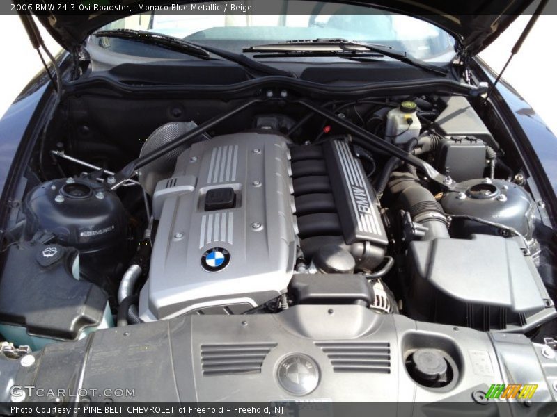 Monaco Blue Metallic / Beige 2006 BMW Z4 3.0si Roadster