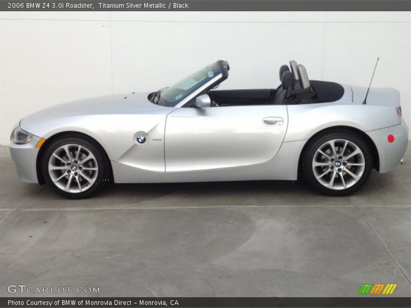 Titanium Silver Metallic / Black 2006 BMW Z4 3.0i Roadster