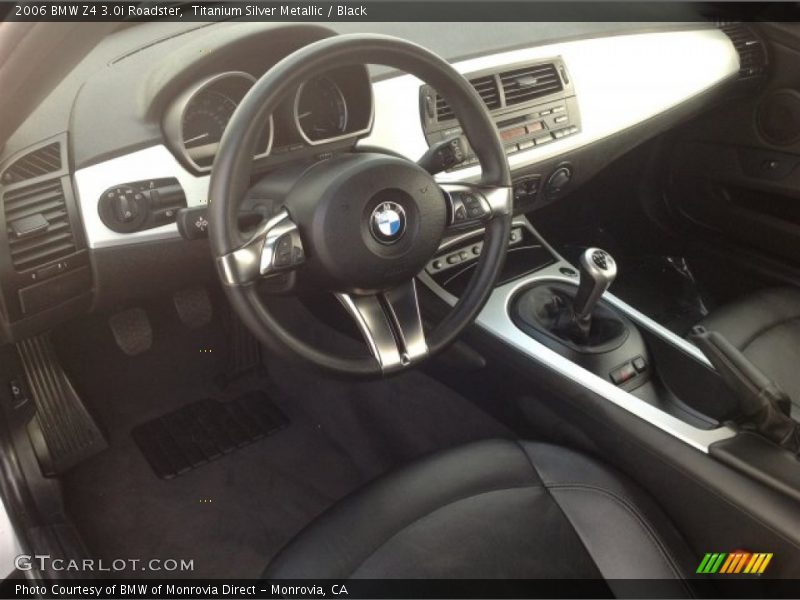 Titanium Silver Metallic / Black 2006 BMW Z4 3.0i Roadster