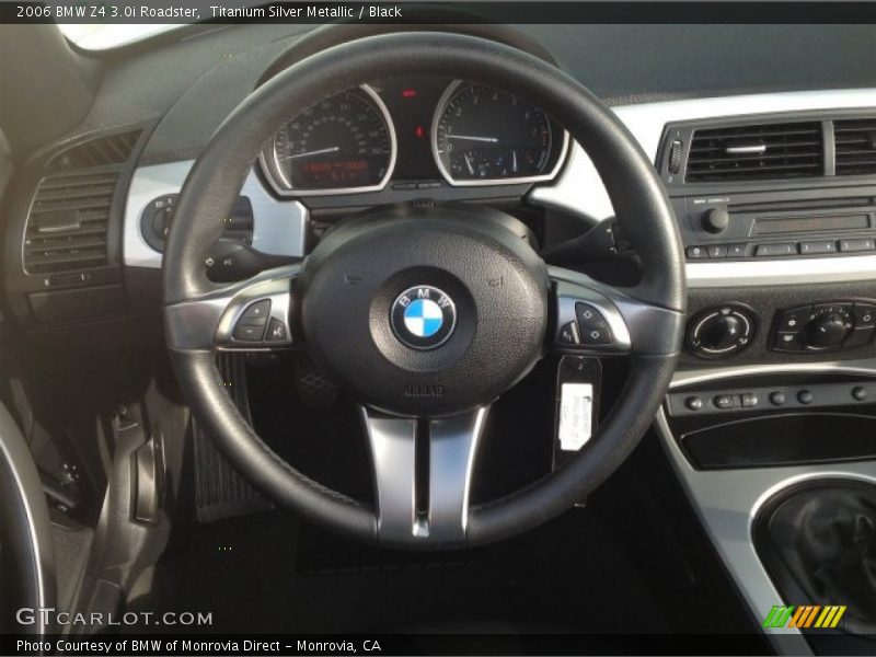 Titanium Silver Metallic / Black 2006 BMW Z4 3.0i Roadster