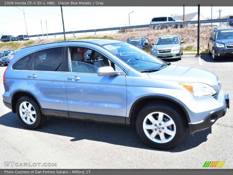 Glacier Blue Metallic / Gray 2008 Honda CR-V EX-L 4WD