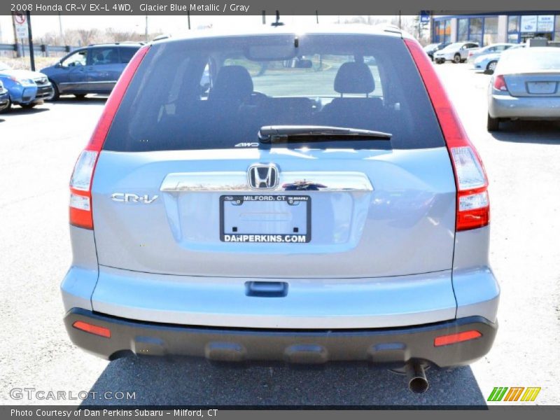 Glacier Blue Metallic / Gray 2008 Honda CR-V EX-L 4WD