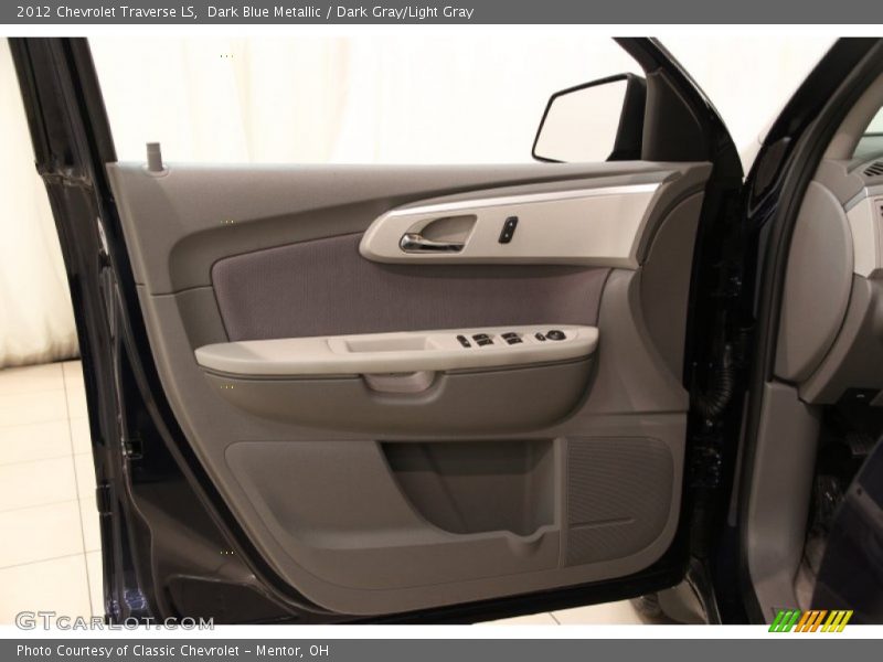 Dark Blue Metallic / Dark Gray/Light Gray 2012 Chevrolet Traverse LS